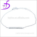 925 silvert charm bracelet rodium plated jewelry factory direct sale